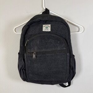 Himalayan Black Hemp Backpack 100 Percent THC Free Made in Nepal